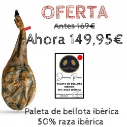 Paleta de Bellota Ibérica 50% Raza Ibérica Jamones Rivera