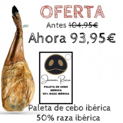 Paleta de Cebo Ibérica 50% Raza Ibérica Rivera