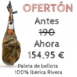 Paleta de bellota 100% Ibérica Jamones Rivera