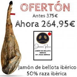 Jamón de Bellota Ibérico 50% raza Ibérica Rivera