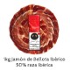 1kg jamón de Bellota Ibérico 50% Raza Ibérica Loncheado Rivera