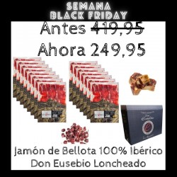 Jamón de Bellota 100% Ibérico Salamanca Don Eusebio Loncheado