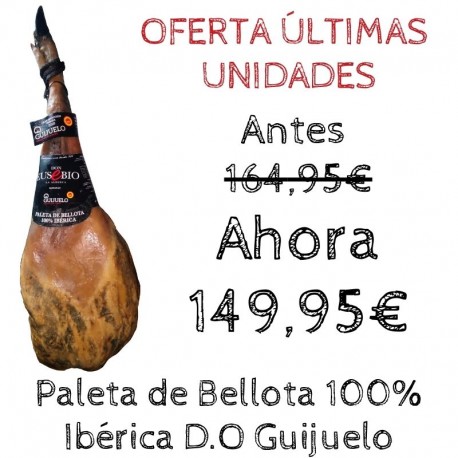 Paleta de bellota 100% ibérica D.O Guijuelo